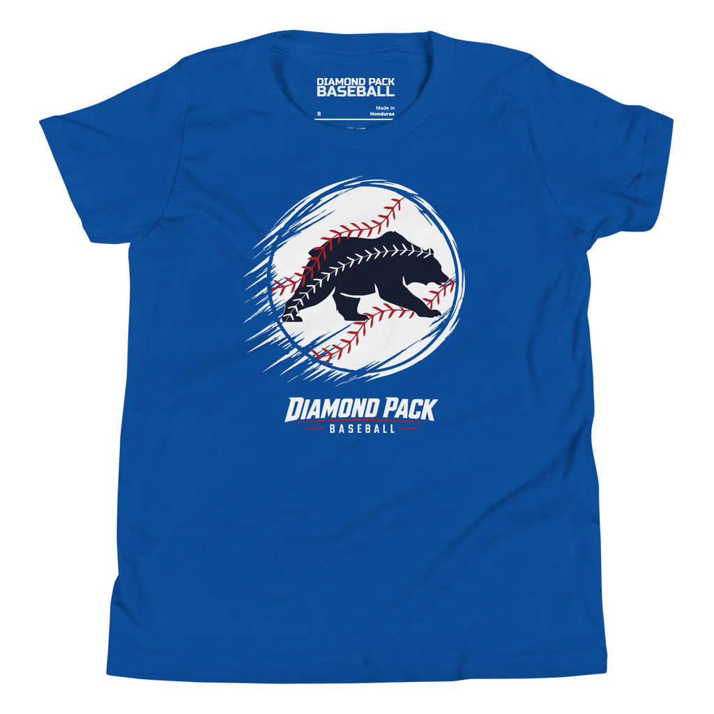 Bear Seams Wild Youth Tee - True Royal - Front