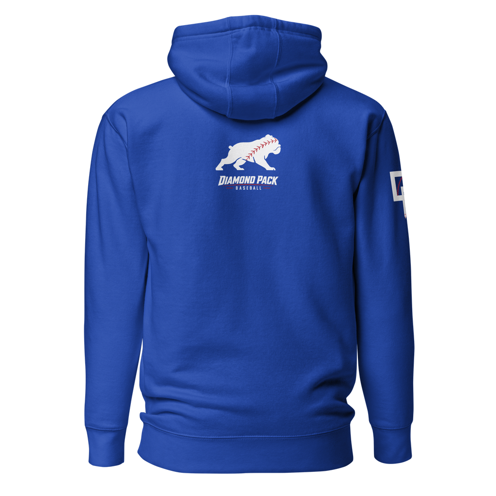 Bulldog Seams Wild Premium Relaxed Hoodie - Team Royal - Back