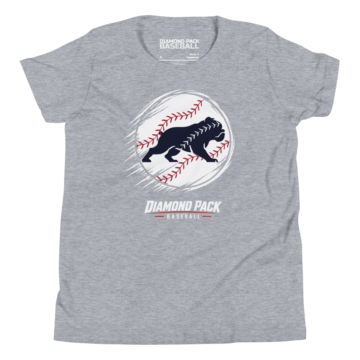 Bulldog Seams Wild Youth Tee - Athletic Heather - Front