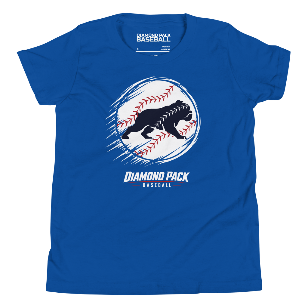 Bulldog Seams Wild Youth Tee - True Royal - Front