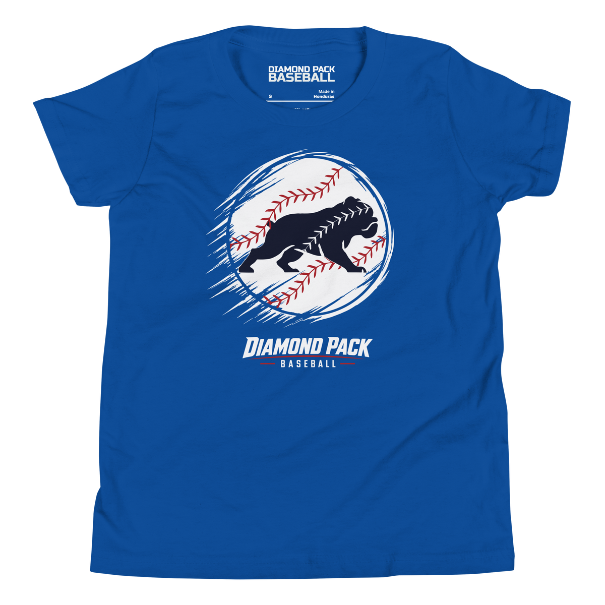 Bulldog Seams Wild Youth Tee - True Royal - Front