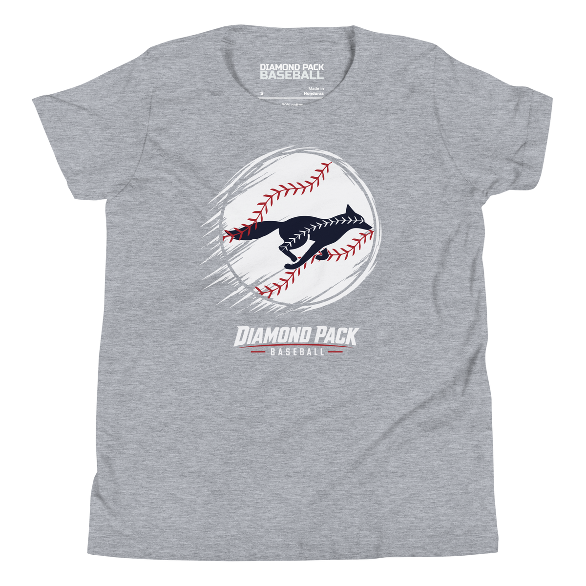 Fox Seams Wild Youth Tee - Athletic Heather - Front