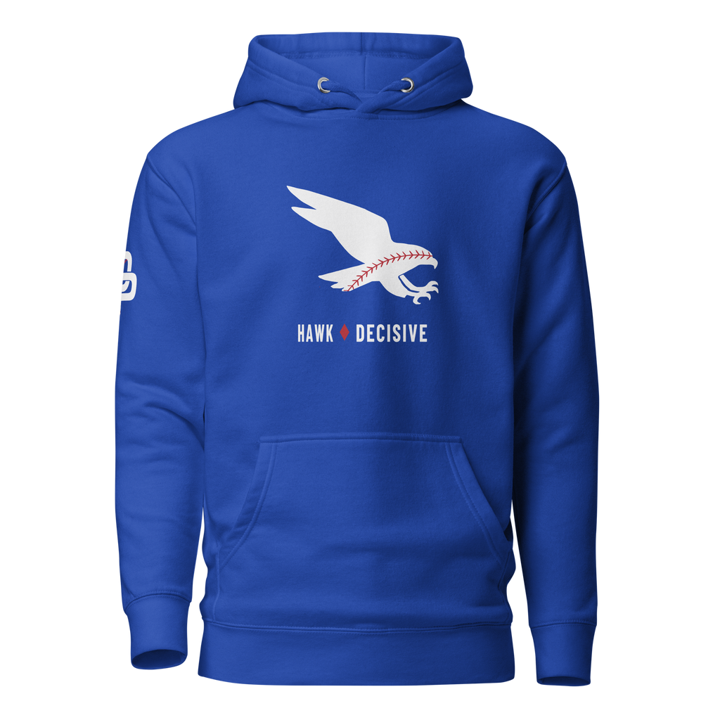 Hawk Seams Wild Premium Relaxed Hoodie - Team Royal - Front