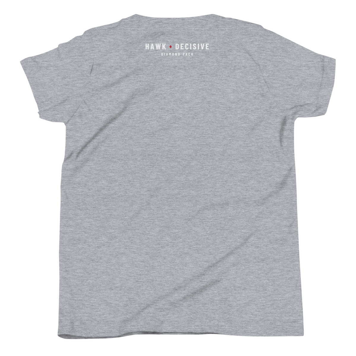 Hawk Seams Wild Youth Tee - Athletic Heather - Back