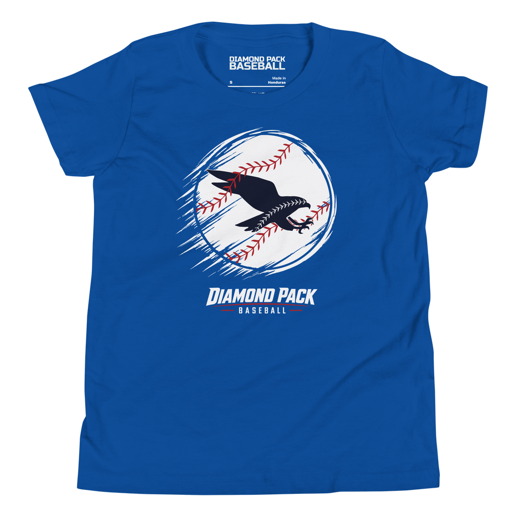 Hawk Seams Wild Youth Tee - True Royal - Front