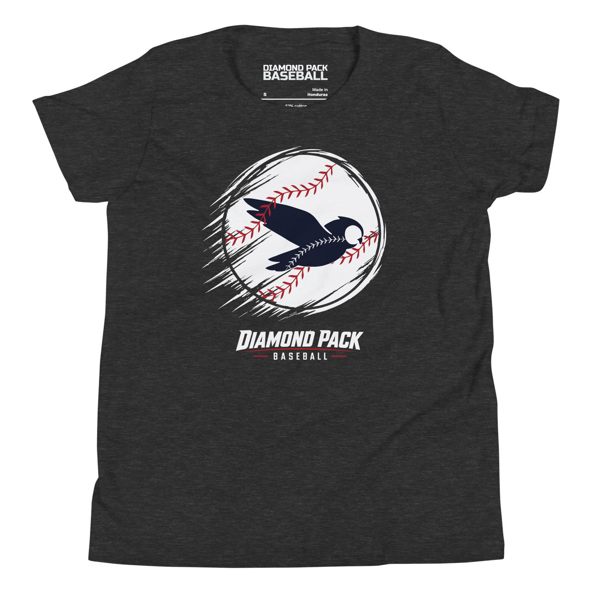 Owl Seams Wild Youth Tee - Dark Grey Heather - Front