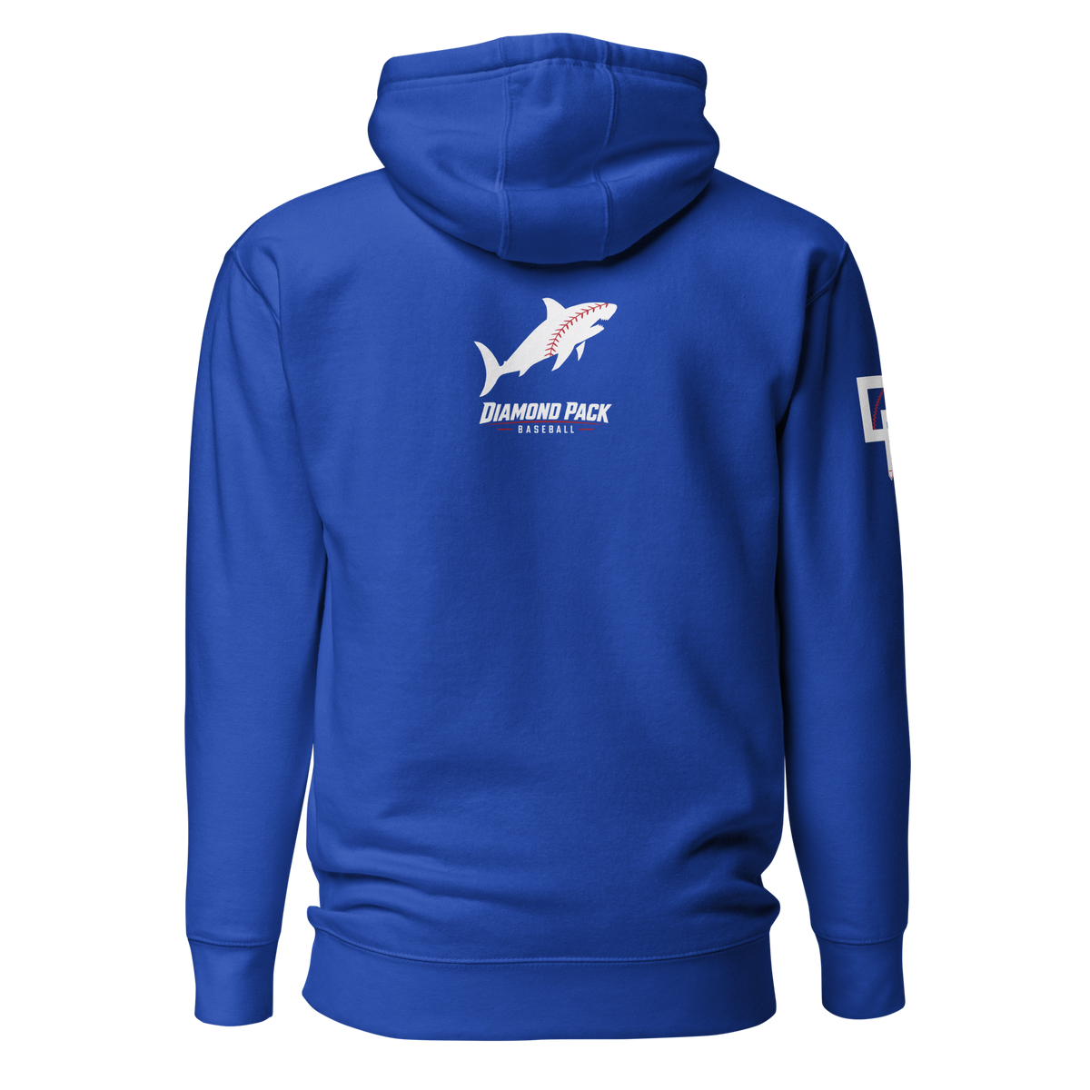 Shark Seams Wild Premium Relaxed Hoodie - Team Royal - Back