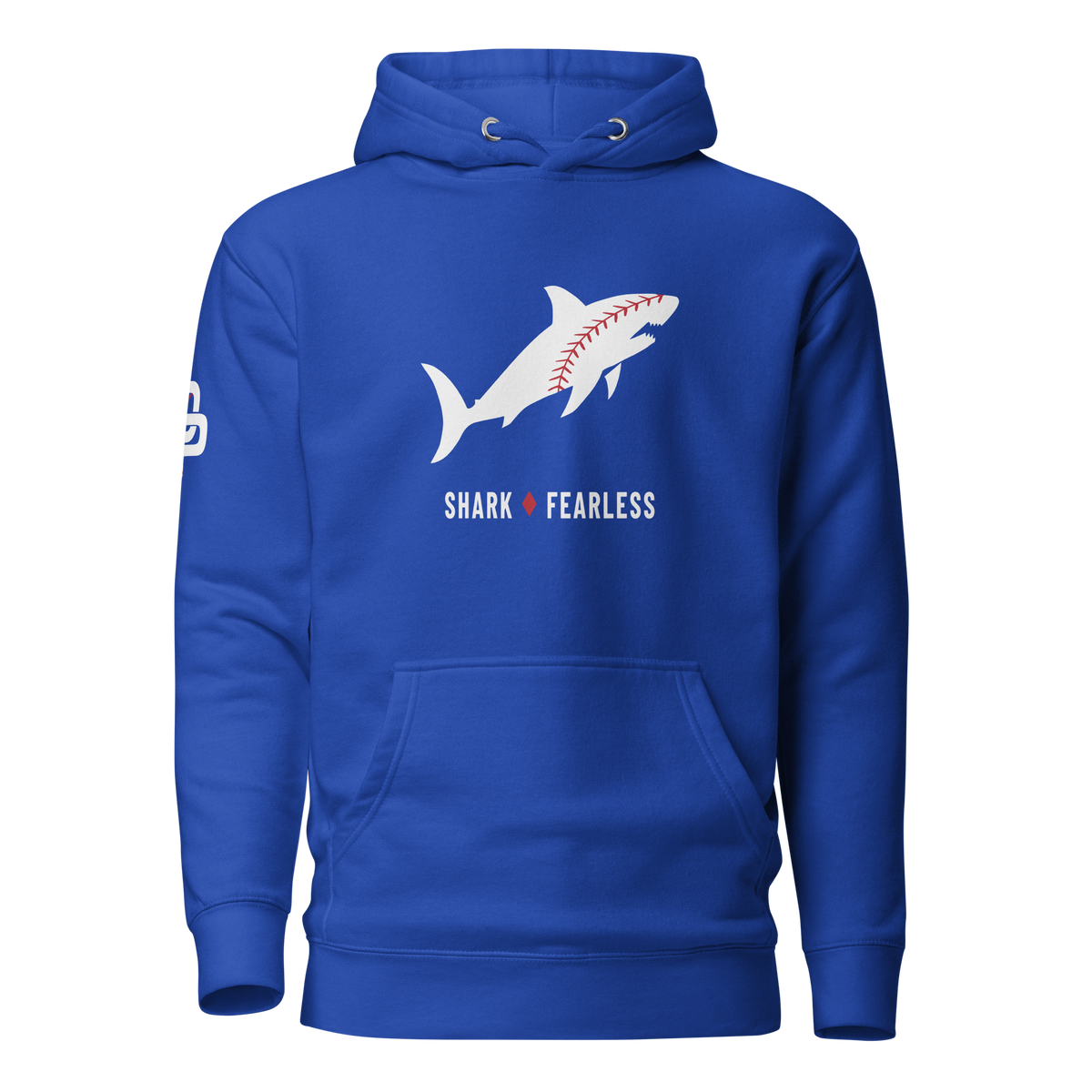 Shark Seams Wild Premium Relaxed Hoodie - Team Royal - Front