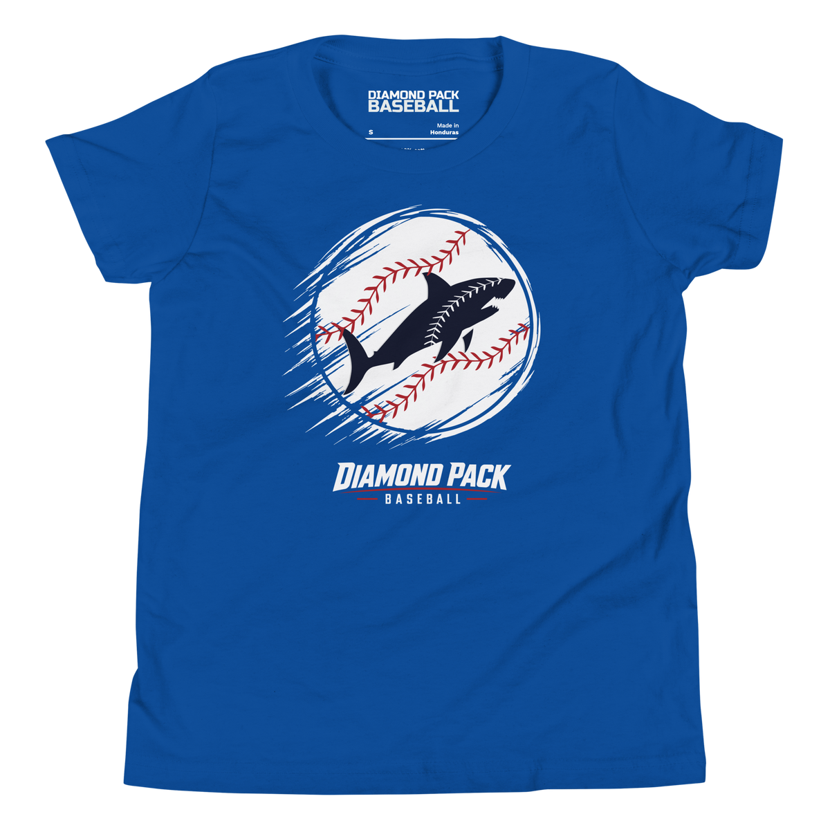 Shark Seams Wild Youth Tee - True Royal - Front