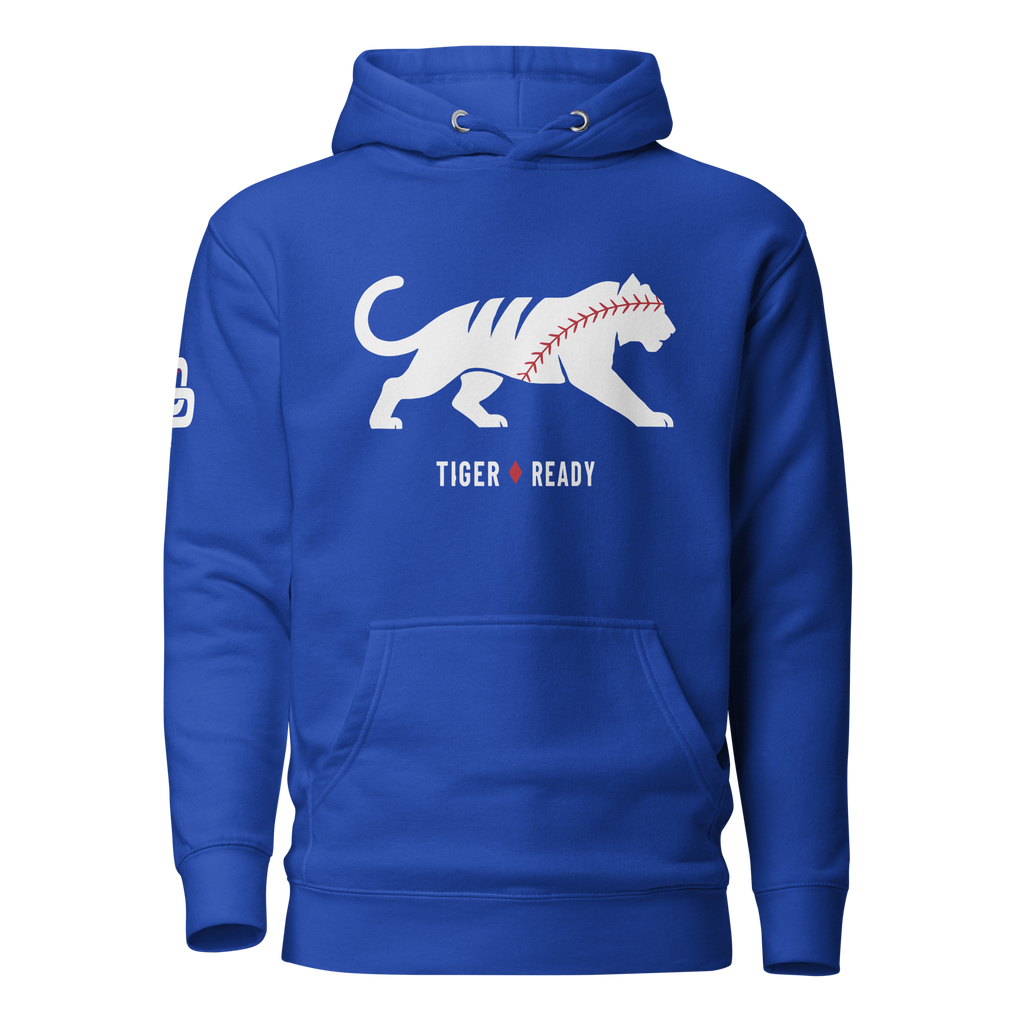 Tiger Seams Wild Premium Relaxed Hoodie - Team Royal - Front