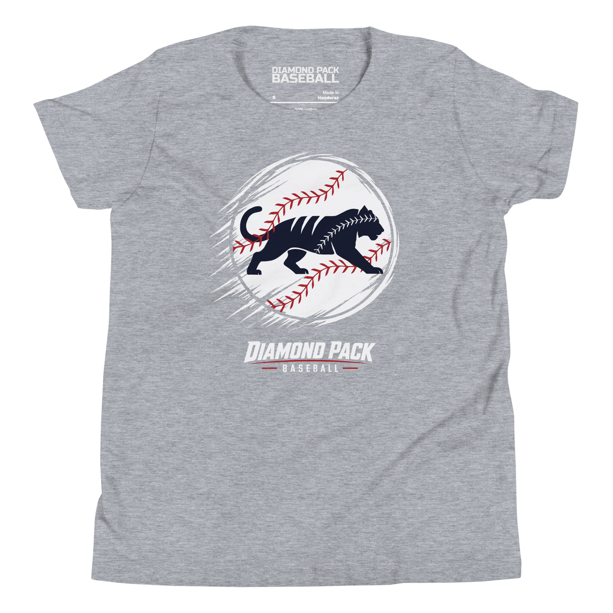Tiger Seams Wild Youth Tee - Athletic Heather - Front