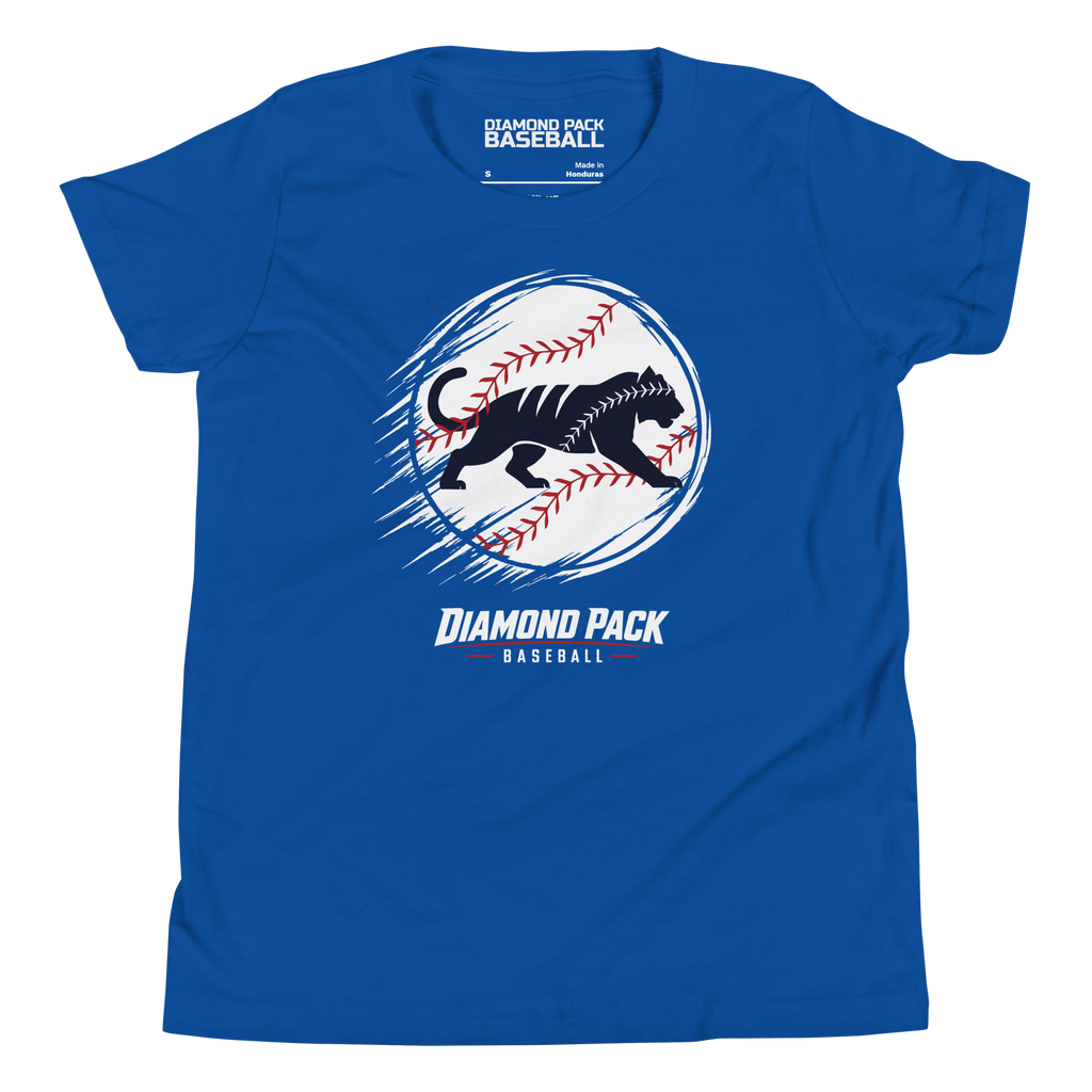 Tiger Seams Wild Youth Tee - True Royal - Front