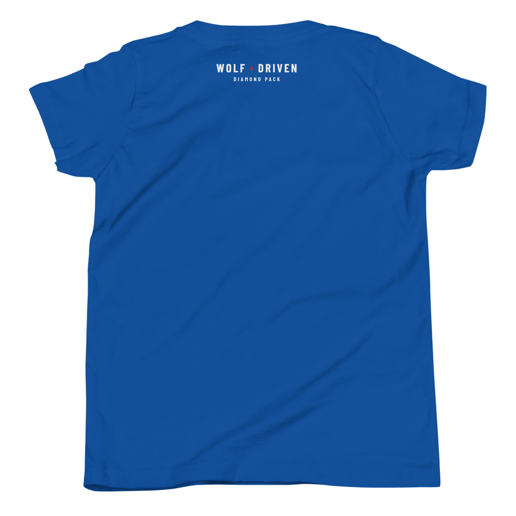 Wolf Seams Wild Youth Tee - True Royal - Back